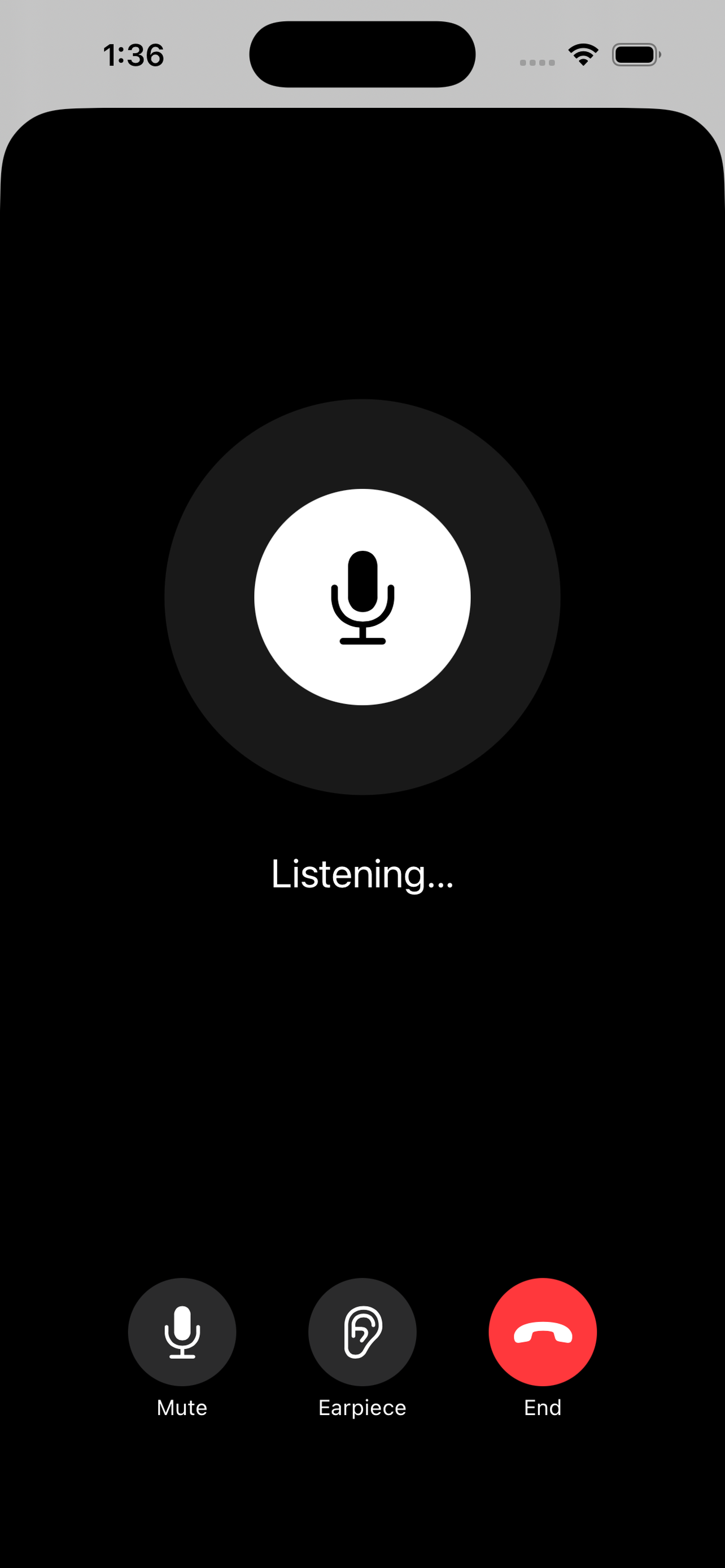 AutoYou voice call screen